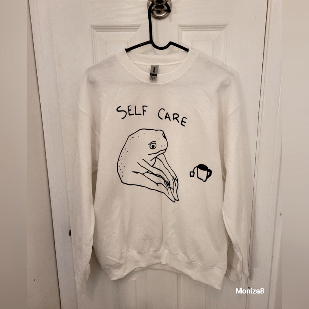Self Care Frog Sweater